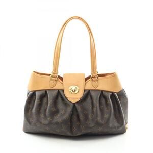 LOUIS VUITTON Brown Monogram Leather Shoulder Bag